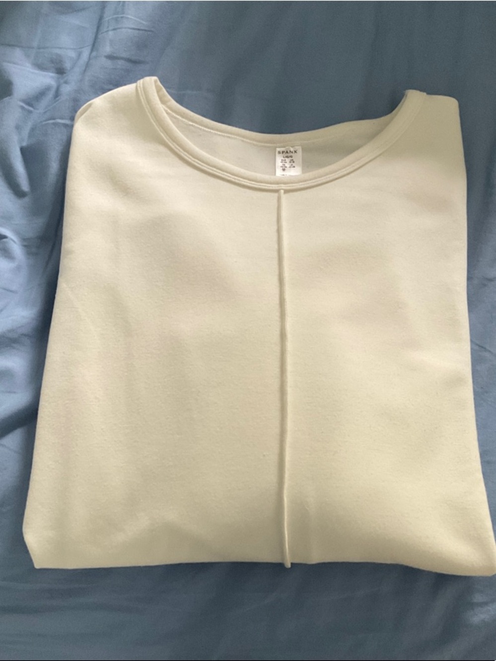 SPANX White Center-Seam Crewneck Tunic